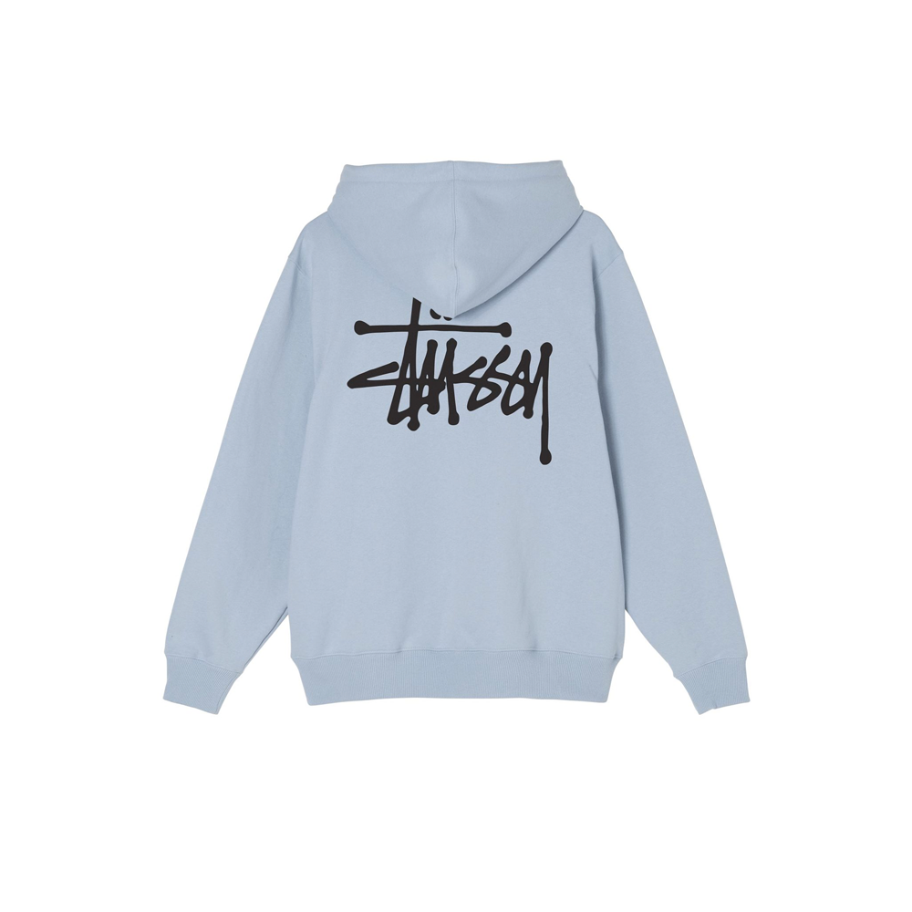 Stussy-Basic-Hoodie-Steel